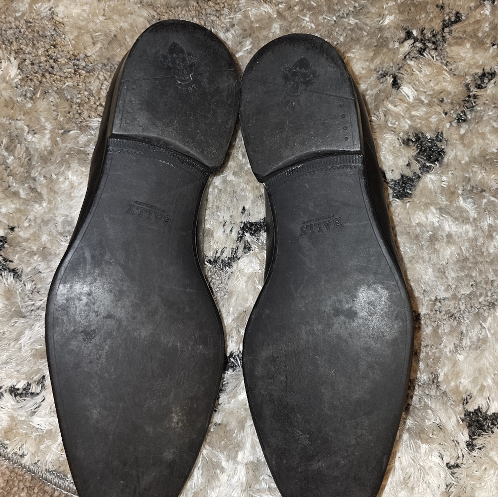 BALLY 'Thor' Gorgeous Black Slipons Loafers Dress Casual Formal US 9.5D SUPER! - Picture 5 of 9